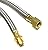 6FT Stainless Steel Braided Propane Hose Extension Assembly with 3/8" Female x 3/8" Male Flare for Gas Grill, RV Fire Pit