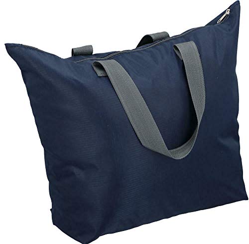 Warenhandel König - Bolsa de viaje (ligera, plegable, 48 x 38 x 16 cm), color azul