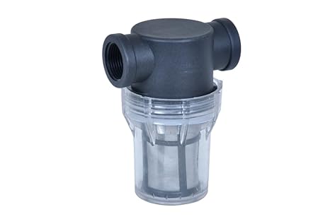 RV 3/4 inch Clear Inline Filter | Corporation Supply Water Outlet, Irrigation System, Water Tank, RO Plant (3/4