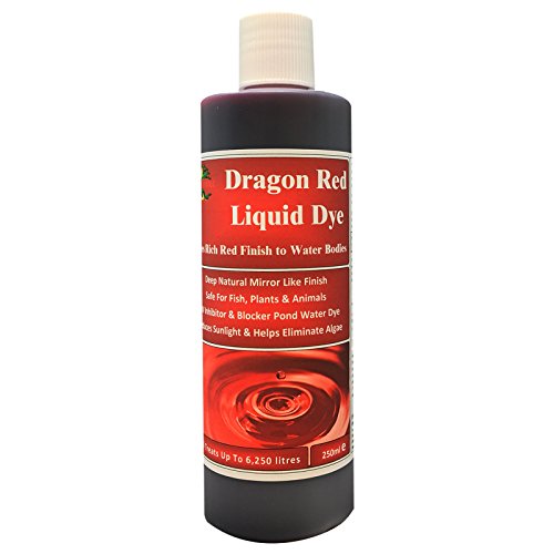 HYDRA Dragon Red Liquid Dye Blood Red 250ml for Pond Water Features and Fountains