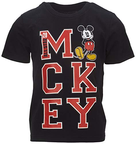 Disney Mickey Mouse Little Boys 3 Pack Graphic T-Shirts White/Red/Black 7-8 #TOP1