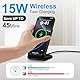 Google Pixel Wireless Charger Stand, 15W Schnelles Kabelloses Ladegerät Handy Ständer, Induktive Ladestation Wireless Charger für Google Pixel 9 Pro/8/7/6/5/Samsung Galaxy S25+/S24 FE/S23/S22/S21/S20