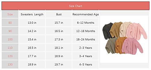 image for Pcunitly Toddler Baby Girl Boy Sweater Long Sleeve Warm Knit Fall Wint