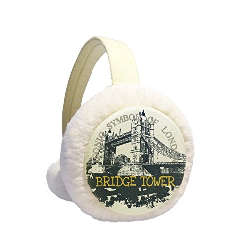 Orejeras de invierno de felpa para paseos al aire libre con diseño de Londres Victoria