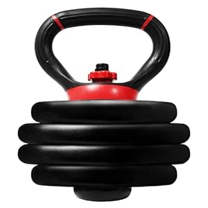 Yes4All Adjustable Kettlebell Handle for Weight Plates, Dumbbell Converter for Strength Training Kettlebells, Home Gym