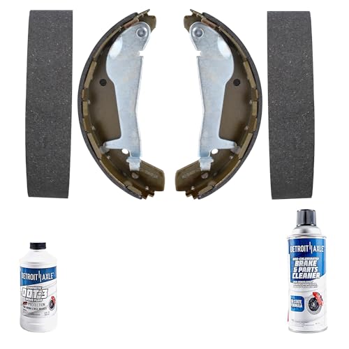 Image of Detroit Axle - Rear Brake Shoes for 09-11 Chevrolet Cobalt HHR Pontiac G5 | 03-06 Chrysler Sebring Dodge Stratus Replacement Semi-metallic Brake Shoes