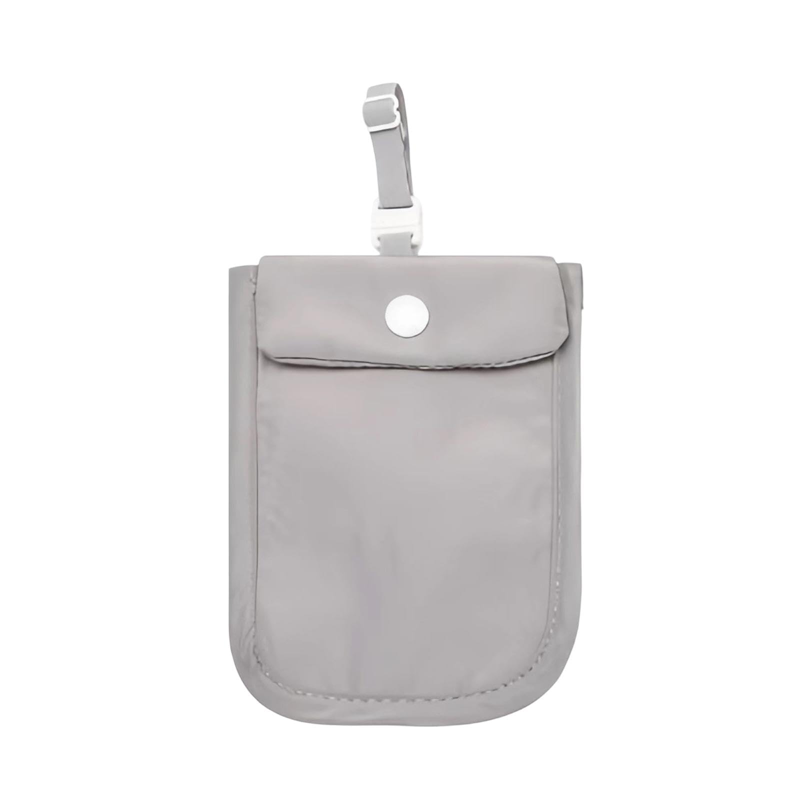 Undercover Bra Pouch for Women Travel Bra Wallet for Shopping Business Trips Gray