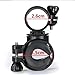KTELI 2PC Bracket Mount Holder Sports Accessories Bicycle Lights Mount Holder 360 Rotation Cycling Bike Flashlight, black