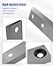 4 Pcs Wood Chipper Blades Fit for Landworks Superhandy LCE12 Greatcircleusa GUO033 Gardenbeaut S1 S3 Efcut A30 B40 C30 Wood Chipper Shredder