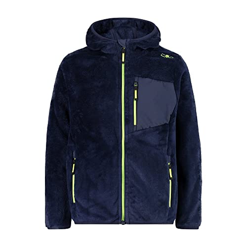 Felpa Con Cappuccio CMP Stretch Fleece Per Bambini E Ragazzi – Tessuto Elasticizzato, 95% Cotone, Chiusura Con Zip, Colori Vari, Per Sport E Tempo Libero