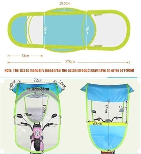 Mobility Scooter Rain Canopy - Cubierta plegable impermeable para protección contra todo tipo de clima, fácil de usar y almacenar