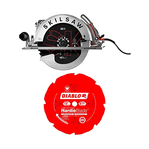 Skilsaw SPT70V-11 SUPER SAWSQUATCH 16-5/16-Inch Worm Drive Circular Saw Bundle with 32 Tooth ATB General Saw Blade (16-5/16-Inch) (2 Items)