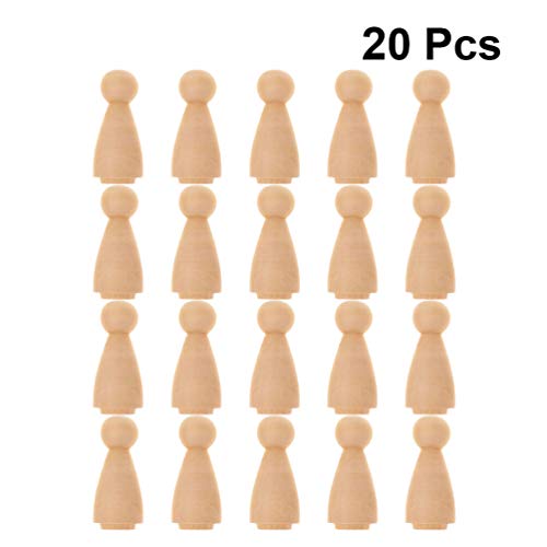 HEALLILY Peg Madeira Inacabada Boneca Anjo Peg Bonecas Em Branco Paintable Madeira Peg Boneca Corpos