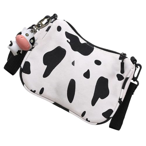 LIFKOME Japanese Style Canvas Crossbody Bag Lightweight Storage Shoulder Bag for Casual Use for Work School and Shopping Cute Convenient Access