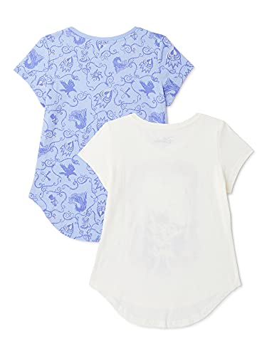 Disney Descendants Movie Mal & Evie Girls 2-Pack T-Shirt Bundle Set2