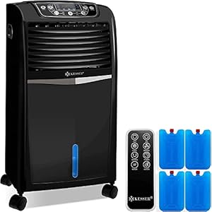 KESSER® 4in1 Mobile Klimaanlage | Fernbedienung | Klimagerät | Ventilator Klimaanlage | 8 L Wasser/Eis Tank | Timer | 3…