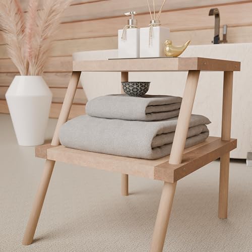 PETTI Artigiani Italiani - Badetücher aus 100% Baumwoll-Frottee, Handtuch-Set 3 + 3, 6 Stück 3 Gesichtstücher und 3 Handtücher… – Ansicht 3