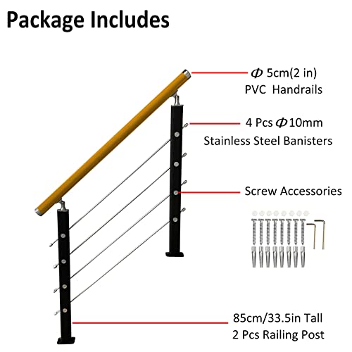 Poteau de balustrade réglable pour empêcher les chutes d'enfants