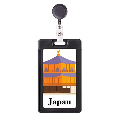 Funda retráctil para tarjetas con diseño de templo de cultura japonesa tradicional