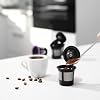 4 Black Reusable K Cups for Keurig Coffee Makers - Compatible with Keurig K-Classic, K-Select, K-Duo, K-Elite, K-Latte