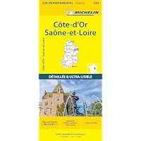 C&ocirc;te-d'Or Sa&ocirc;ne-et-Loire - Michelin Local Map 320: Map