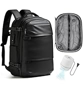 mixi EliteSeries 60L Vacuum Travel Backpack with Pump, Expandable Compression Carry On Luggage Ba...