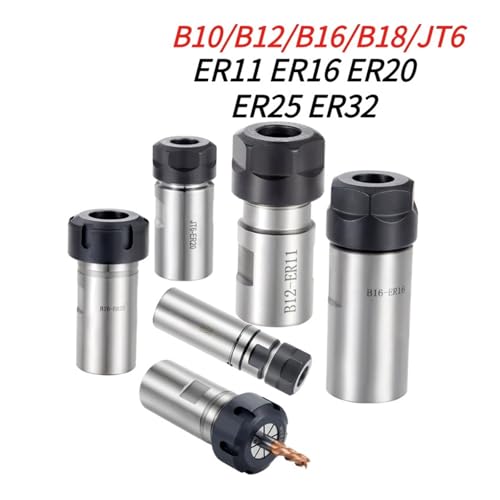 Portabrocas de alta precisión ER25 con adaptador de eje cónico B18 para torno y CNC 2
