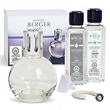 MAISON BERGER Gift Set – Lampe Berger Starter Round 2-in-1 Air Purifier & Fragrance Diffuser with Ocean...