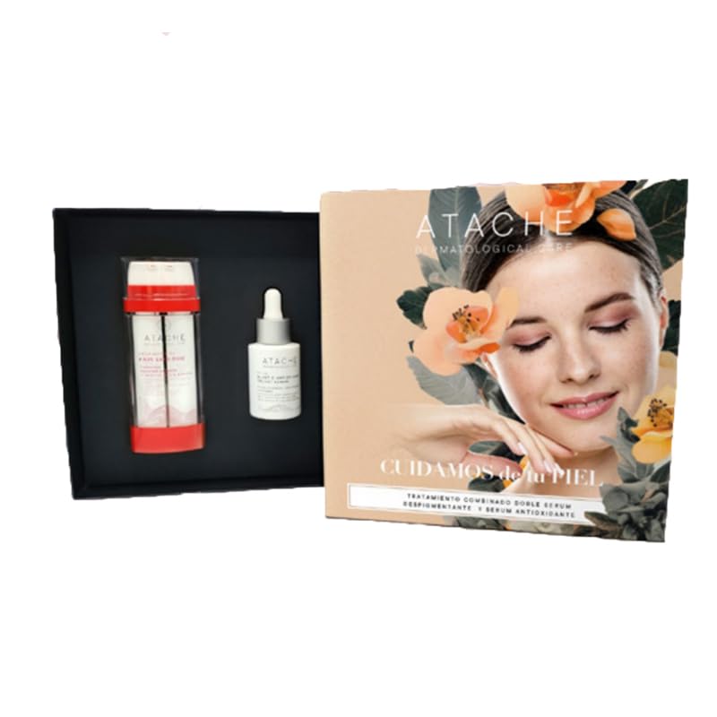 Tratamiento combinado doble serum despigmentante y serum antioxidante, Atache
