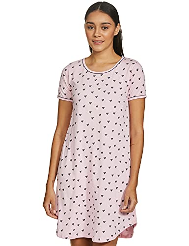 Image of A.T.U.N. (ALL THINGS UBER NICE) Womens Printed Cotton Round Neck Knee Length Regular Dress