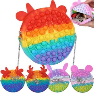 OANGO Pop Toy Pop Pencil Case Pen Case Stationery Storage Bag Decompression Toy Push Pop Stationery Storage Bag Makeup Cosmetic Pouch for Office School Stationery (Round) (B09LR6MWPT) Amazon Price History, Amazon Price Tracker