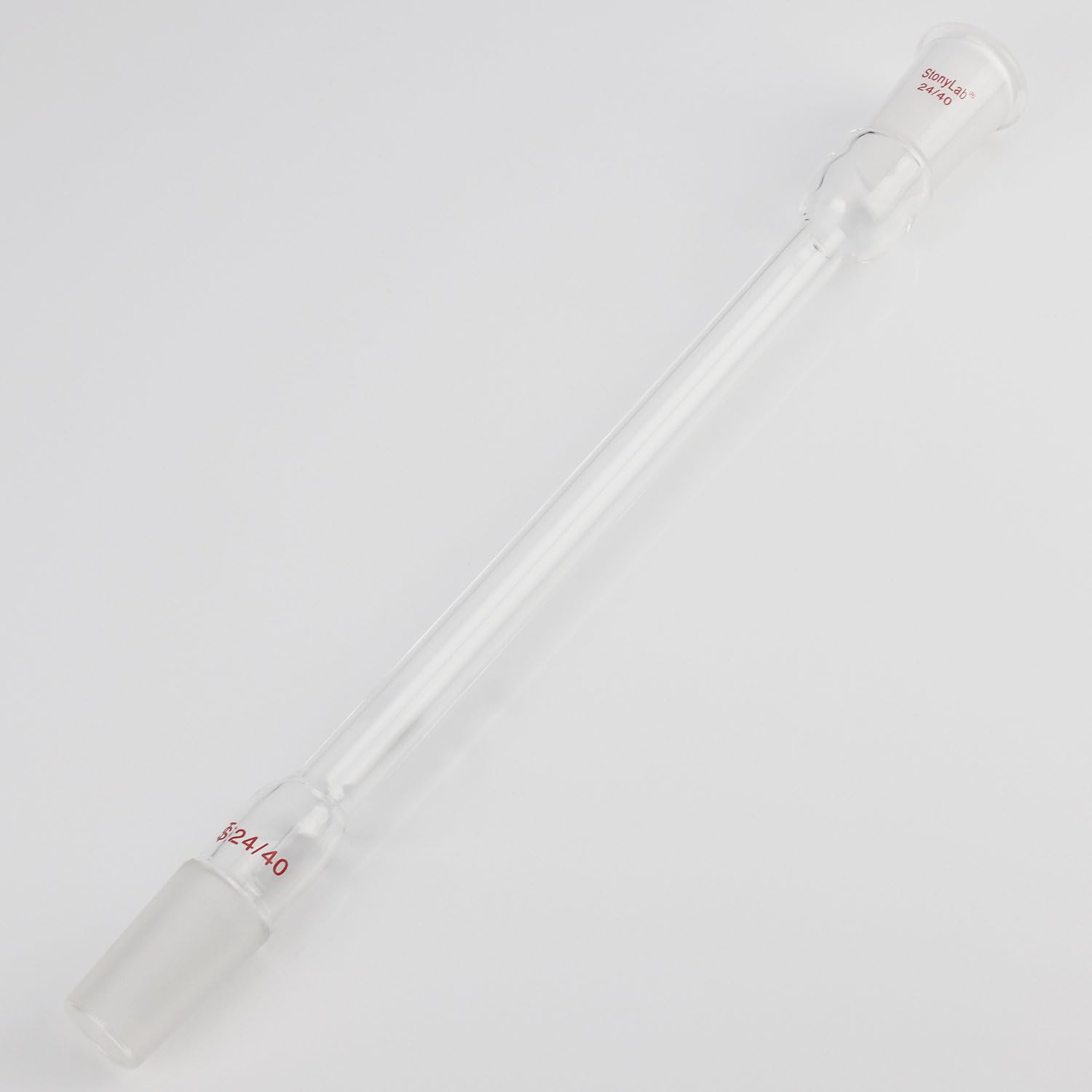 stonylab Tube de Condensation à Air, Condenseur de Reflux en Verre Borosilicaté avec Joint Standard 24/40, Longueur de Chemise 200 mm, Diamètre de 16 mm pour Expérience de Distillation