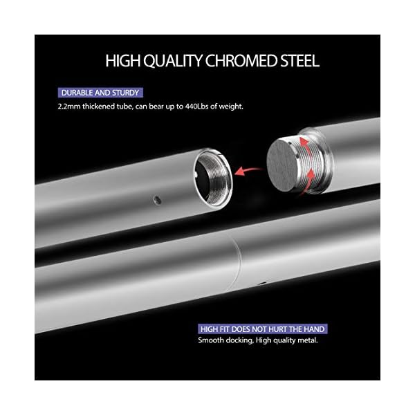 VIVOHOME-Portable-Spinning-Dance-Stripping-Pole-for-Home-Fitness VIVOHOME Professional Dancing Pole, 45mm Portable Dance Pole for Home Fitness