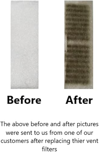 Miniatura 7 de NORTHWEST ENTERPRISES Filtros de ventilación, 48 filtros de registro de ventilación de piso, 4 x 12 pulgadas, filtración de 90 días