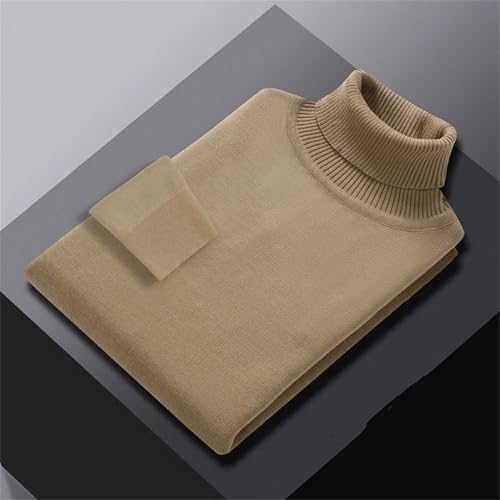Ownwfeat Men Casual Turtleneck Sweater Pullovers4