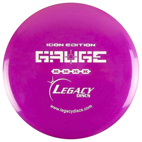Gauge by Legacy Discs | Premium Icon Plastic | Disc Golf Midrange (Colors Vary)