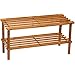 Zapatero de Madera con 2 Alturas 29.5 x 70 x 26 cm,Estantería Dos baldas de Madera Multiusos, Soporte para Zapatos 2 Capas,Ideal para pasillos, Esquinas salón,detras de Puertas etc.