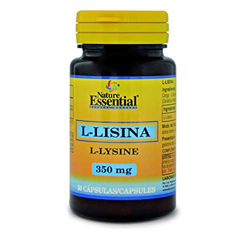 Nature Essential - L-Lysina 350 Mg - 50 Cápsulas - Complemento A Base De Amioácidos Esenciales - Favorece La Absorción De Calcio Y Desarrollo Muscular
