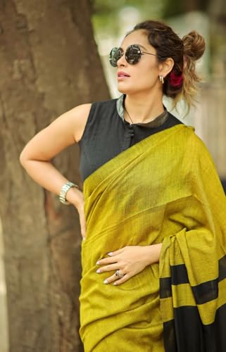 Image of Designer Cotton Saree with Floral Print Blouse, Maroon and Mint Green, Tasseled