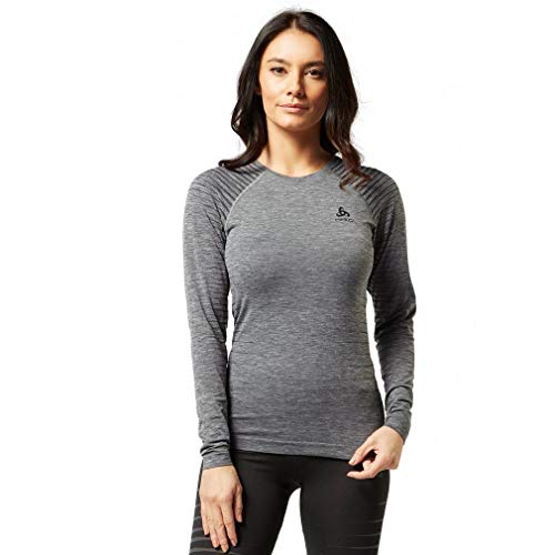 Odlo Performance Light Bl Women's Crew Neck Top - Aw20 - Xl - Grey #TOP11