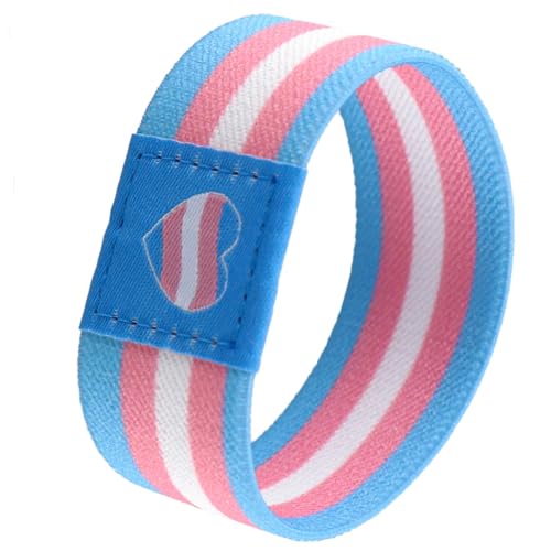 Rainbow LGBT Pride Bracelet for Women Men, Stretch Elastic Band, LGBTQ Wristbands for Pride Month Decorations, Trans Lesbian Accessories Outfits Merch Gifts