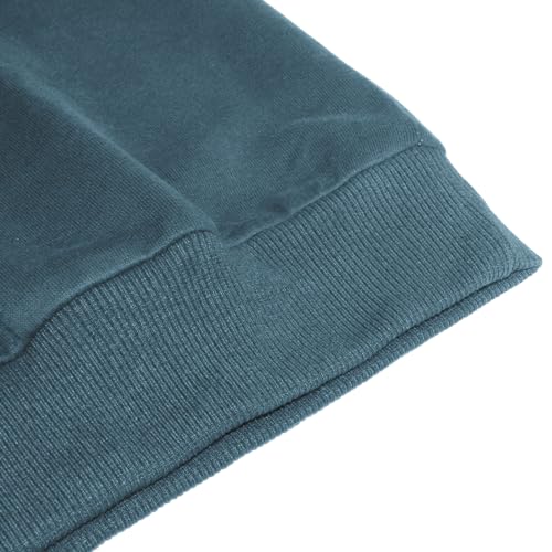 MakingDa Mens Polo Neck Sweatshirts Long Sleeve Casual Pullover Sweatshirt Solid Color Winter Warm Regular Fit Jumper Top Plain Grass Green XL