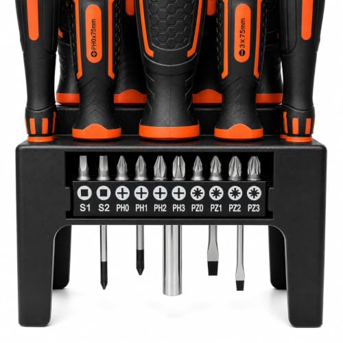 Image of Spartan 21 Magnetic Screwdriver Bit Set | Crome Vanadium Compact Magnetic Repair Kit with Assorted Bits & Storage Case | for Mobile, Laptop, Watch, Camera, Electronics & DIY Use