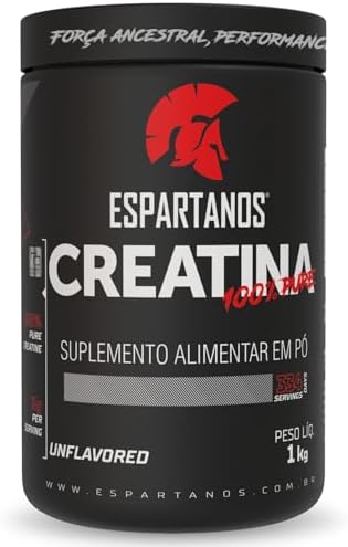Creatina Monohidratada 100% Pura 1kg - Espartanos