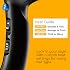 Conair Turbo 1875W Hair Dryer, Ionic Blow Dryer, Diffuser Hair Dryer for Frizz F-ree Curls & Waves, Fast-Dry Hair Dryers for Women, Hair Dryer with Diffuser, Hair Diffuser & Concentrator, Blue/Black