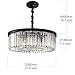 MEELIGHTING Crystal Chandeliers Modern Contemporary Ceiling Lights Fixtures Pendant Lighting Dining Room Living Room Chandelier D21.6 H7.1