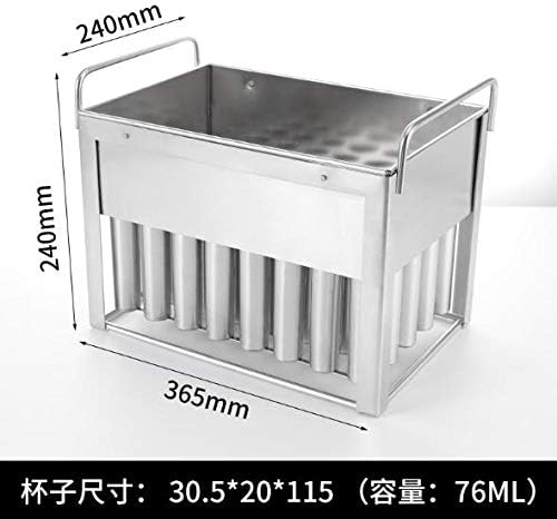 Food grade stainless steel Cylindrical shape ice popsicle making mold set, ice pop mold tools, ice lolly molds,ice lollipop mold sets, popsicle machine mold sets (40 pcs popsicle stick/mold set)