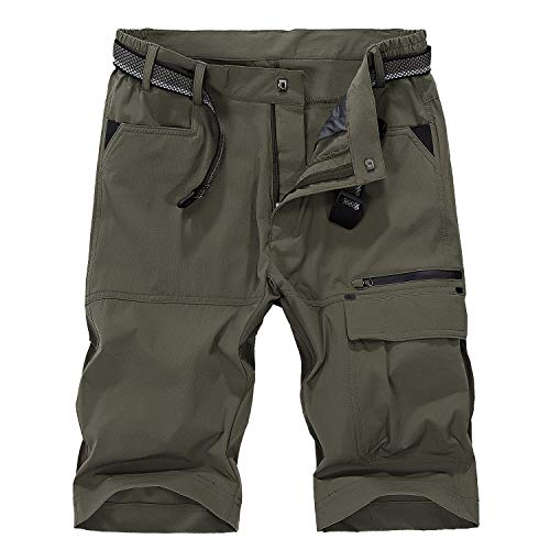 LHHMZ Pantaloncini da Uomo Pantaloncini da Trekking Traspiranti all'aperto Leggero Asciutto rapido Pantaloncini Cargo Sportivi Casual Pantaloni da Passeggio Bermuda Cargo Short