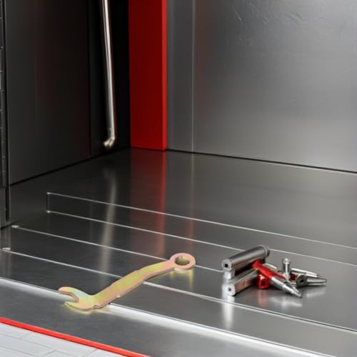 Toddmomy - Llave angular para puertas empotradas, juego de 3 piezas, para ajuste de bisagras de puertas correderas y plegables, herramienta de reparación para clósets miniatura 6