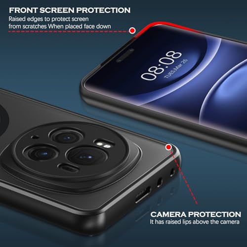 Coque Honor Magic 6 Pro 5G antichoc noire évite les rayures - 6